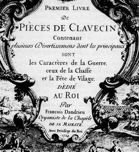 Первая книга пьес для клавесина (1724). Сюита II,  (Дандриё)