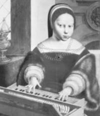 Motet (hymn) `Conditor alme siderunt` for soprano / female choir in unison and harpsichord / organ (1550s),  (Baptista)